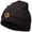 Dk Brown, variant on Jewish Star of David Embroidered Short Beanie - Black OSFM