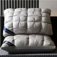 thumbnail image 5 of Five-star hotel with washable feather and velvet neck pillow single non-collapse household pillow-white-Low pillow, 5 of 5