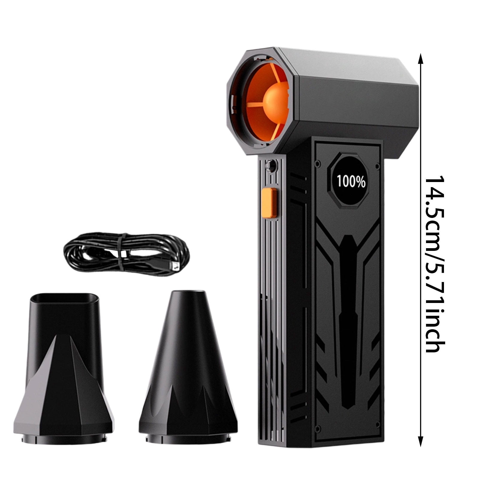 Rechargeable Cordless Electric Air Duster 130000RPM Compressed Air Blower 100 Speed Adjustable Cleaning Tool for Keyboard Computer Car Detailing Electronic Devices Home Office