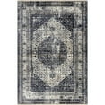 thumbnail image 6 of nuLOOM Charvi Distressed Medallion Fringe Area Rug, 5' x 7' 10", Charvi Navy, 6 of 8