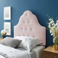 thumbnail image 3 of Modway Sovereign Twin Diamond Tufted Performance Velvet Headboard in Pink, 3 of 7