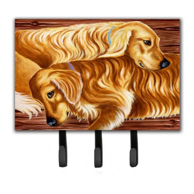 Zeus & Chloie the Golden Retrievers Leash or Key Holder