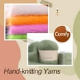 thumbnail image 4 of 50g 20g Scarves Hand Knitting Yarn Ball Set Hat Socks Crochet Thread Kit 2 Strand Winter Weaving Supplies Needlework Accessory Light Green, 4 of 7