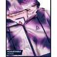 thumbnail image 7 of Reebok Womens Rain Jackets -XS-3X Lightweight Hooded Water-Resistant Windbreaker Outerwear for Women, Size 3X, Deep Cobalt/Mia Print, 7 of 7