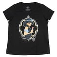 thumbnail image 1 of Disney T-Shirt Femme Grande Taille avec Logo Encadré Rose Aladdin Jasmine, 1 of 1