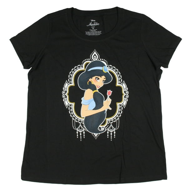 Disney Aladdin Jasmine Rose Framed Logo Womens Plus Size T Shirt Walmart