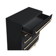 thumbnail image 2 of Best Master Bellanova 5-Drawers Bedroom Chest in Black with Gold Accents, 2 of 3