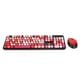 thumbnail image 2 of Punk Keyboard Mouse Set Combo de Teclado y Mouse Retro Inalámbricos Teclado de Computadora Universal para Oficina/Juegos(Rojo) Ratón inalámbrico Higoodz Accesorios Electrónicos, 2 of 7
