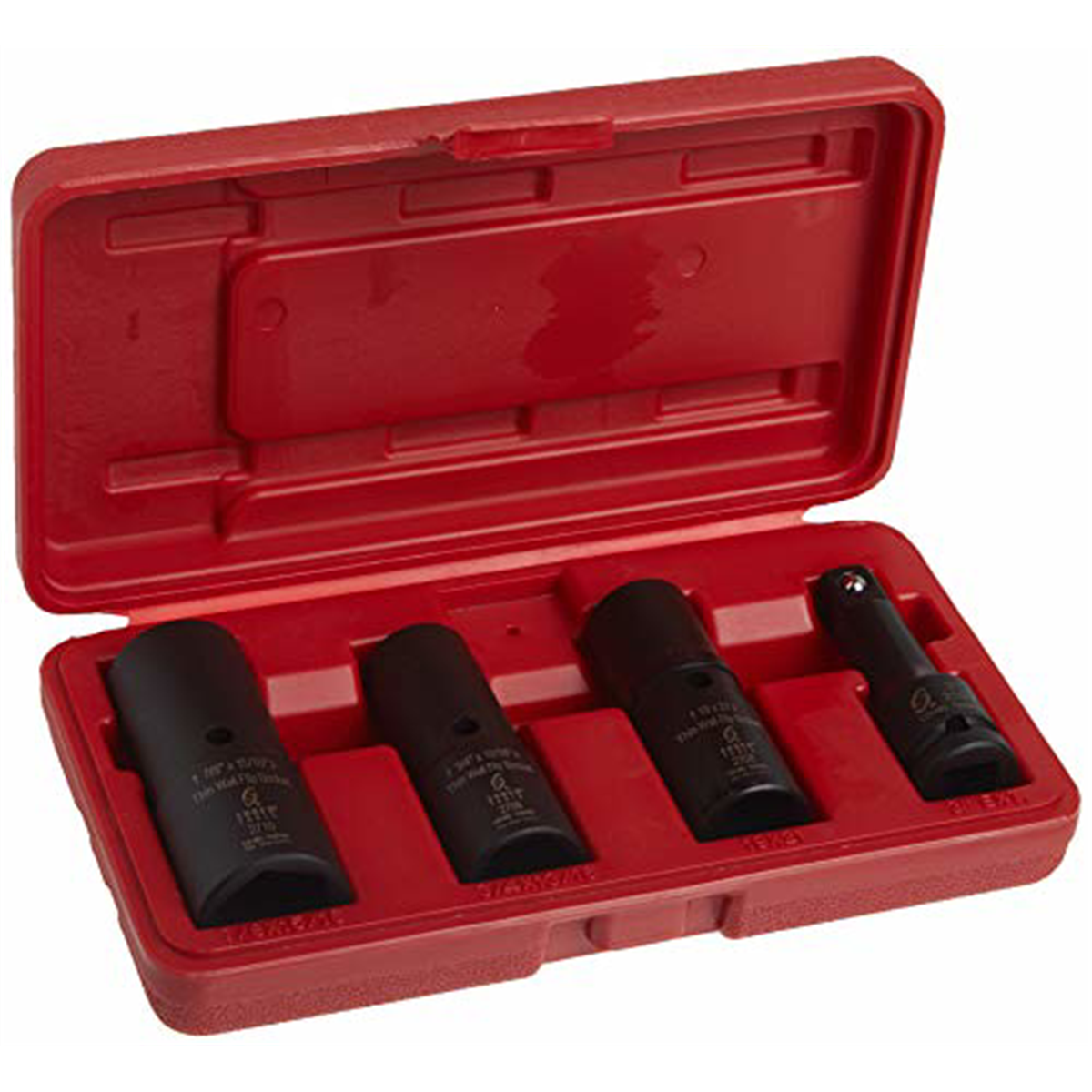 Sunex 4-Piece Deep Thin Wall Flip Lugnut Impact Socket Set – #2724