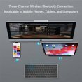 thumbnail image 3 of XDovet Wireless Bluetooth Keyboard with Trackpad with Phone Tablet Holder and Keyboard Cover for iPad, iPhone, Android Devices and Windows Tablets, Laptops and Smartphones, White, 3 of 6