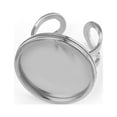 thumbnail image 4 of OULII Making Rings 5Set Blank Rings Base Diy Metal Blank Silver, 4 of 8