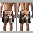 thumbnail image 3 of luoweisi Men's Beach Shorts Quick Dry Swim Trunks with Mesh Lining Alpaca 2XL, 3 of 5