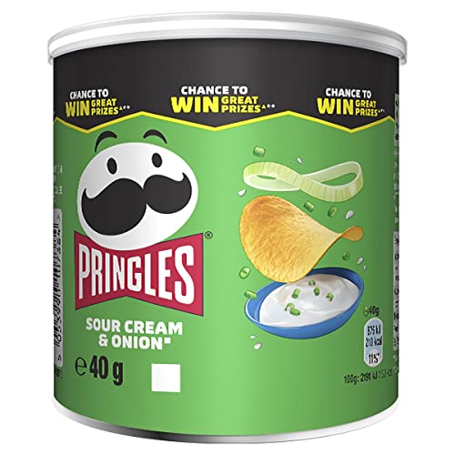 Pringles Sour Cream and Onion Flavour 40 g (Pack of 12)