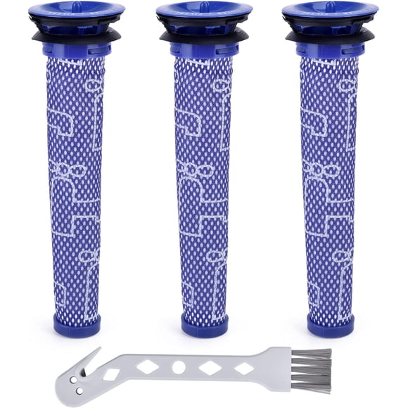 3 Pack Replacement Filters for Dyson V6 V7 V8 Washable Pre-Filter for Dyson DC58 DC59 DC61 DC62 Vacuum Cleaner Parts and Accessories, Replacement # 965661-01