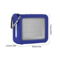 thumbnail image 2 of Speaker Cover Wireless Speaker Soundbox Bluetooth-compatible Silicone Protector Replacement bluetooth-compatible speaker silicone for JBL Go 2, Blue, 2 of 10