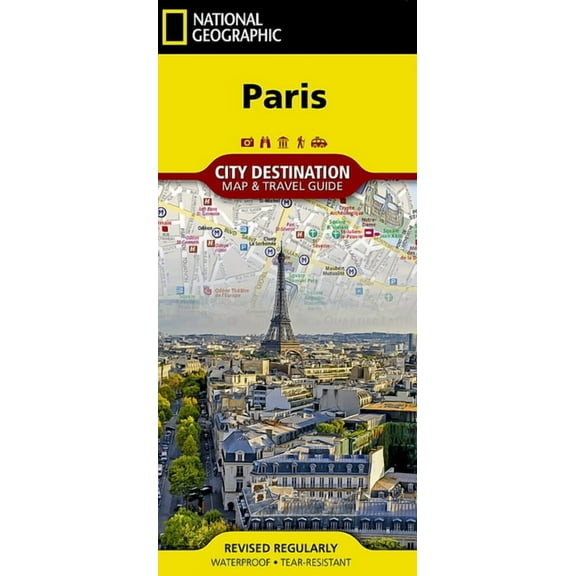 National Geographic Destination City Map Paris Map, (Paperback)