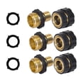 thumbnail image 2 of Garden Hose Connector Quick Connect Set, Brass Heavy Duty, Leakproof Water Hose Fitting, 2 of 7