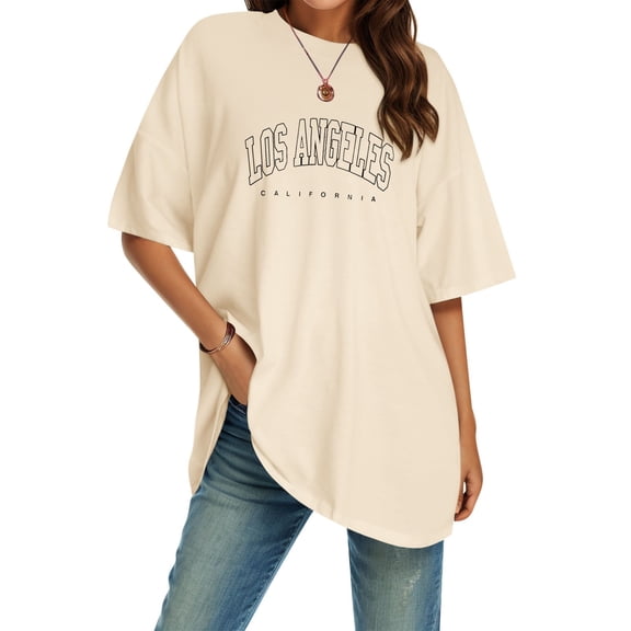 Hauaitttt Women's Oversized T Shirts V Neck Striped Tees Summer Half Sleeve Casual Comfy Cozy Tunic Tops Plus Size Workout Tees Womens Tops Short Sleeve Loose Fit Top Small Women Athletic Women