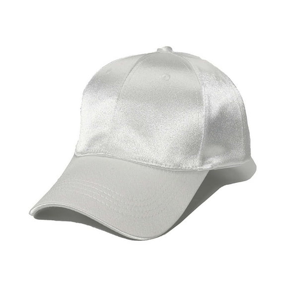 ATOYSOY Womens Baseball Cap Solid Color Sports Baseball Hats Outdoor Sun Caps (White,Free Size)