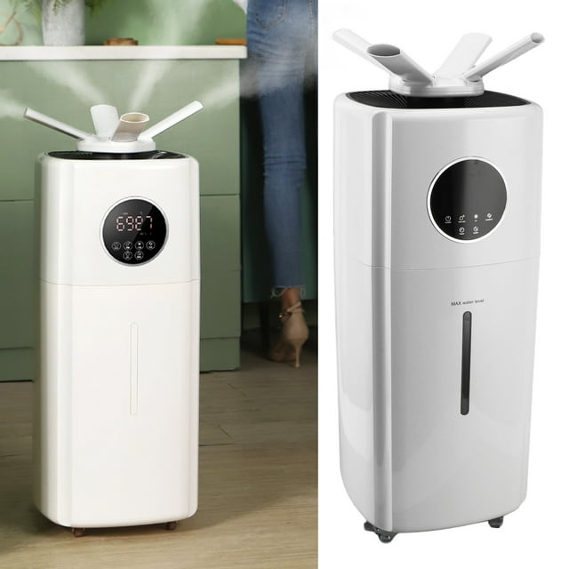 Humidifier Large Room, 21L/5.5Gal Ultra Larger Capacity Whole House Humidifiers 3200 Sq.ft, Quiet 3 Levels Adjustable 0-12H Timing Cool Mist Water Shortage Protection Standing