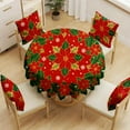 thumbnail image 3 of Hometravel Holiday Table Cover, Christmas Santa Pattern Tablecloth Design, Seasonal Dining Decor for Home Celebration, Party Setting, 3 of 6