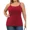 wine red, variant on Alove Womens Plus Size Tops Cotton Camisoles Adjustable Spaghetti Strap Tank Tops Scoop Neck Layer Cami Build in Shelf Bra
