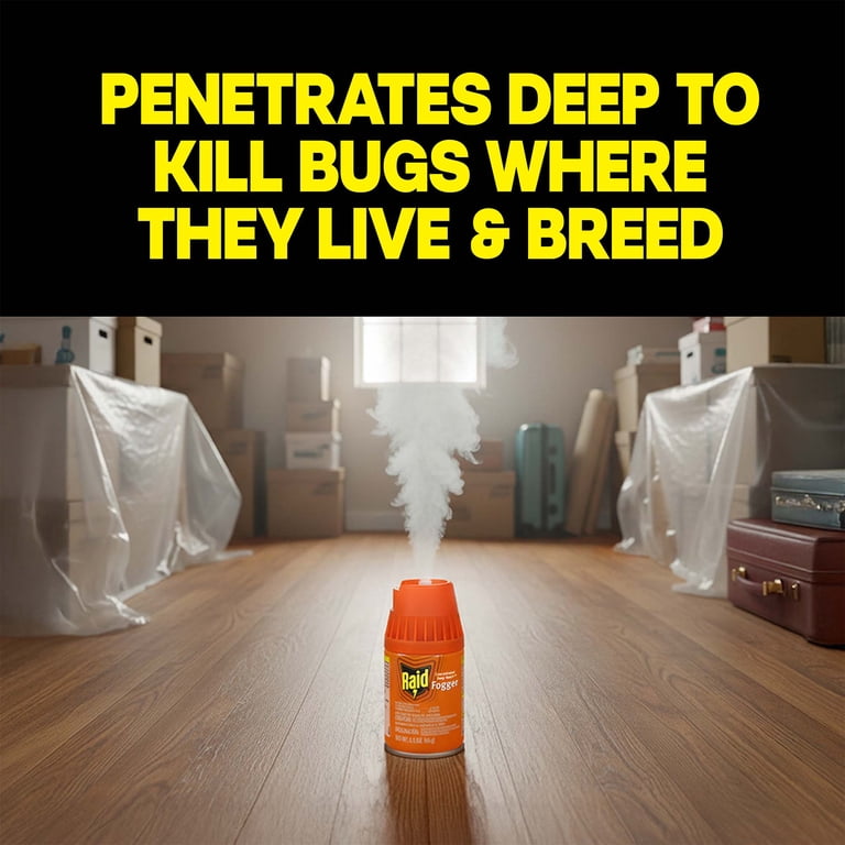 Raid Deep Reach Pest Fogger, 1.5 fl oz, 4 Count photo 2