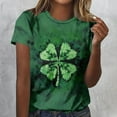 thumbnail image 7 of Levmjia Womens Fashion Tops Casual Short Sleeve Loose St. Patrick's Day Printed T Shirt Round Neck Blouse Soft Breathable Comfortable Everyday Wear, 7 of 7