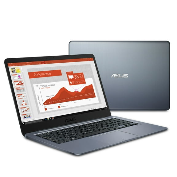 Restored ASUS L406MA-WH02 VivoBook 14" HD Celeron N4000 1.1GHz Intel UHD Graphics 600 4GB RAM 64GB SSD Win 10S Home Grey (Refurbished)