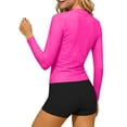thumbnail image 7 of MGDXOX Girls Long Sleeve Rash Guard Athletic Boyshorts Swimsuits 2 Piece Bathing Suit UPF 50+ Swimwears Hot Pink 5-6Years, 7 of 7