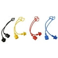 4 Pairs Hydraulic Quick Coupler Male Dust Cap and Female Plug Cover Pvc