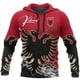 thumbnail image 2 of Sudadera con capucha con la bandera de Albania y el mapa del país albanés para hombres y mujeres, sudadera con estampado 3D, sudadera de manga larga, sudadera informal de gran tamaño estilo hip hop, 2 of 5