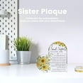 thumbnail image 4 of Sister Gifts from Sister Birthday Gift Ideas, Big Little Sister Gifts from Brother Soul Sister Mothers Day Gifts for Unbiological Sister, Sister Definition Acrylic Plaque Desk Signs, 4 of 5