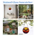 thumbnail image 7 of Bat and Sunset Stained Glass Suncatcher Window Hangings Colored Handmade Glass Suncatcher Crafts Kits for Indoor Garden Christmas Decoration 16x16cm(8), 7 of 7