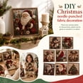 thumbnail image 2 of Christmas Fabric Poke Art Kit, 3D Christmas Fabric Poke Art Kit, Kinusaiga Fabric Art Kit No Sew DIY Craft with Pre-Cut Fabric Squares, Display Stand and Poking Tool for Adults, 2 of 9