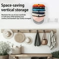 thumbnail image 3 of JIEMUCES Dome Hat Rack Strong Load-bearing Large Capacity Simple Installation Vertical Storage Hanger Baseball Cap Holder, 3 of 8