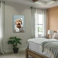 thumbnail image 4 of 3 pcs Pet Dog Canvas Wall Art Funny Bathroom Wall decoration pictures Trendy Animal Aesthetic Prints Painting For bathroom living room home decoration (Framed canvas), 4 of 6