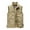 001Khaki, variant on Dwelliawo Vest for Men Cargo Outdoor Vest with Pocket Fishing Lightweight Casual Jackets Zip Up Sleeveless Vests Army Green XL