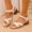 White, variant on Womens Heeled Sandals, Comfort Ankle Strap Square Toe Slingback Casual Dressy Shoes White US7.5