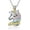 Multicolor-Pink Blue Yellow, variant on Sterling Silver Unicorn Necklace, Unicorn Jewelry Birthday Gifts for Her Women