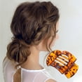 thumbnail image 3 of Unique Bargains 1 Pc Cute Heart-Shaped Hollow Hair Clips Hairdo Clip Dark Brown, 3 of 5