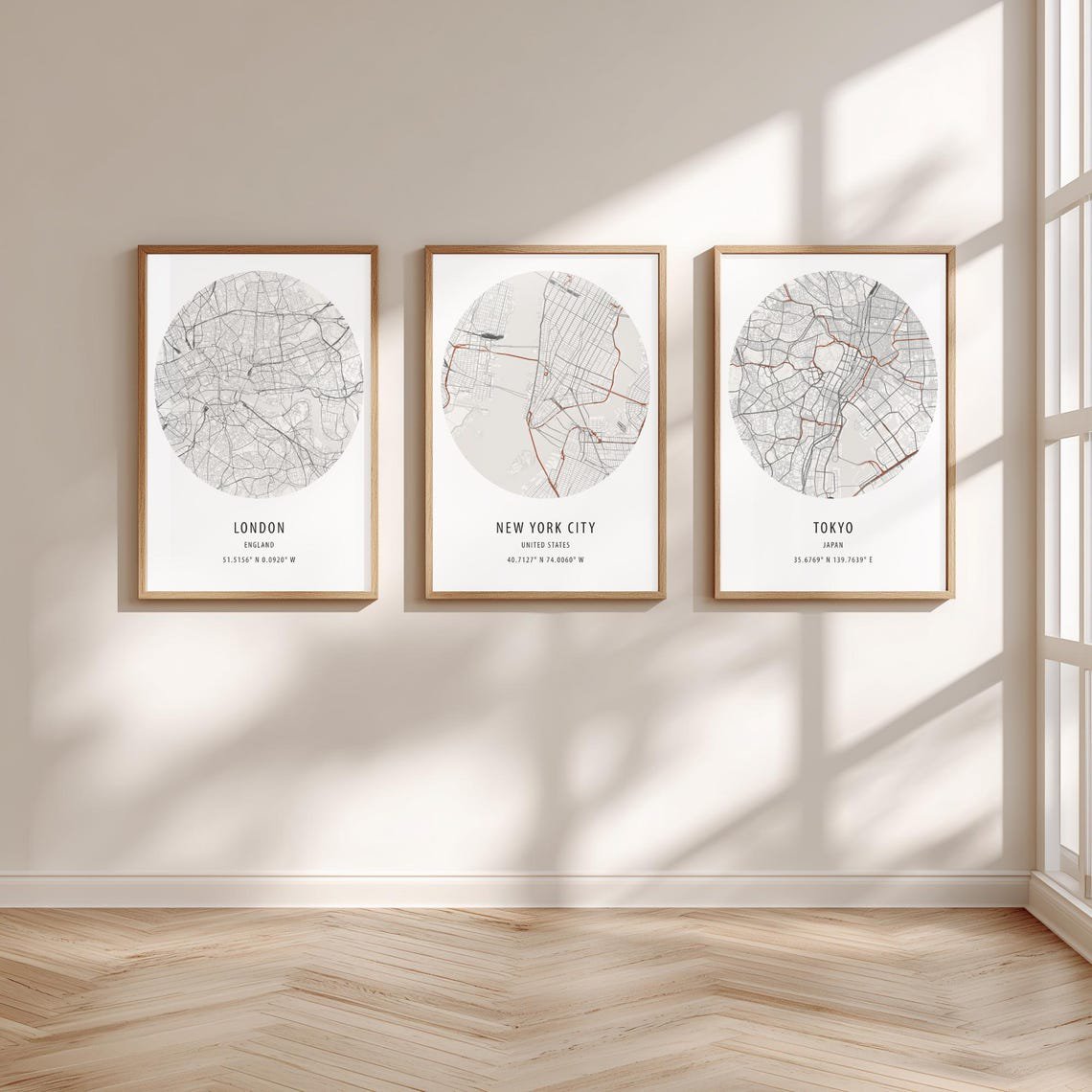 World City Map Any Wall Art Travel Inspired Home Office And Gallery Wall Decor