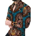 thumbnail image 3 of Chemise pour Homme Rétro Street 2024 Printemps/été Automne/hiver Mode Chemise pour Homme Imprimée 3D Manches Longues Haut à Boutons, 3 of 5
