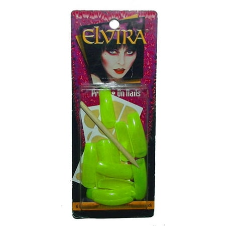 Elvira Press On Nails Glow In The Dark Green