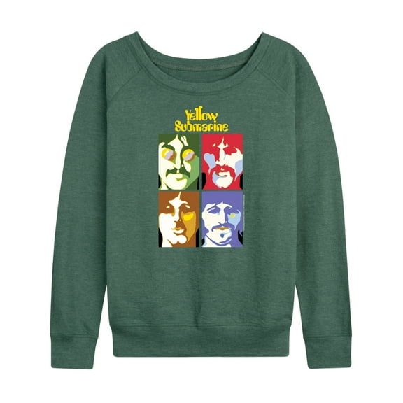 The Beatles - Seas Of Science Portraits - Women's Lightweight French Terry Long Sleeve Shirt
