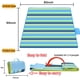 thumbnail image 4 of Manta de picnic para exteriores K Y KANGYUN, 203 x 152 cm, impermeable, 4 of 9