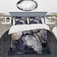 thumbnail image 2 of Designart "Exploring The Language Of Painting Purple III" Abstract Painting Bedding Covert Set - Modern Purple Abstract Bed Set With 2 Shams, 2 of 6