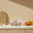 thumbnail image 2 of Shisuyan Handwoven Wicker Picnic Basket Portable Storage Organizer Fruit Display Home Kitchen Counter Rustic Basket For Outdoor Gatherings Decor, 2 of 8