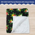thumbnail image 5 of Throw Blanket Hawaiian Flower Flannel Fleece Blanket, Comfy Throw Blanket Lightweight Hawaiian Flower Blanket for Bed, Soft Fluffy Blanket for Aldults Women Men Valentines Day Gifts- 60x50 Inches, 5 of 6