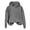 Grey, variant on Women's Hooded Sweatshirt with Comfortable Pocketed Design for Daily Wear World Print Modern Casual Layering with Jeans for Spring and Fall Blue S
